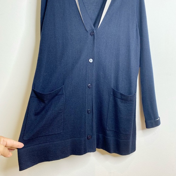 Marina Rinaldi Silk/Cashmere Longline Cardigan - Picture 5 of 9